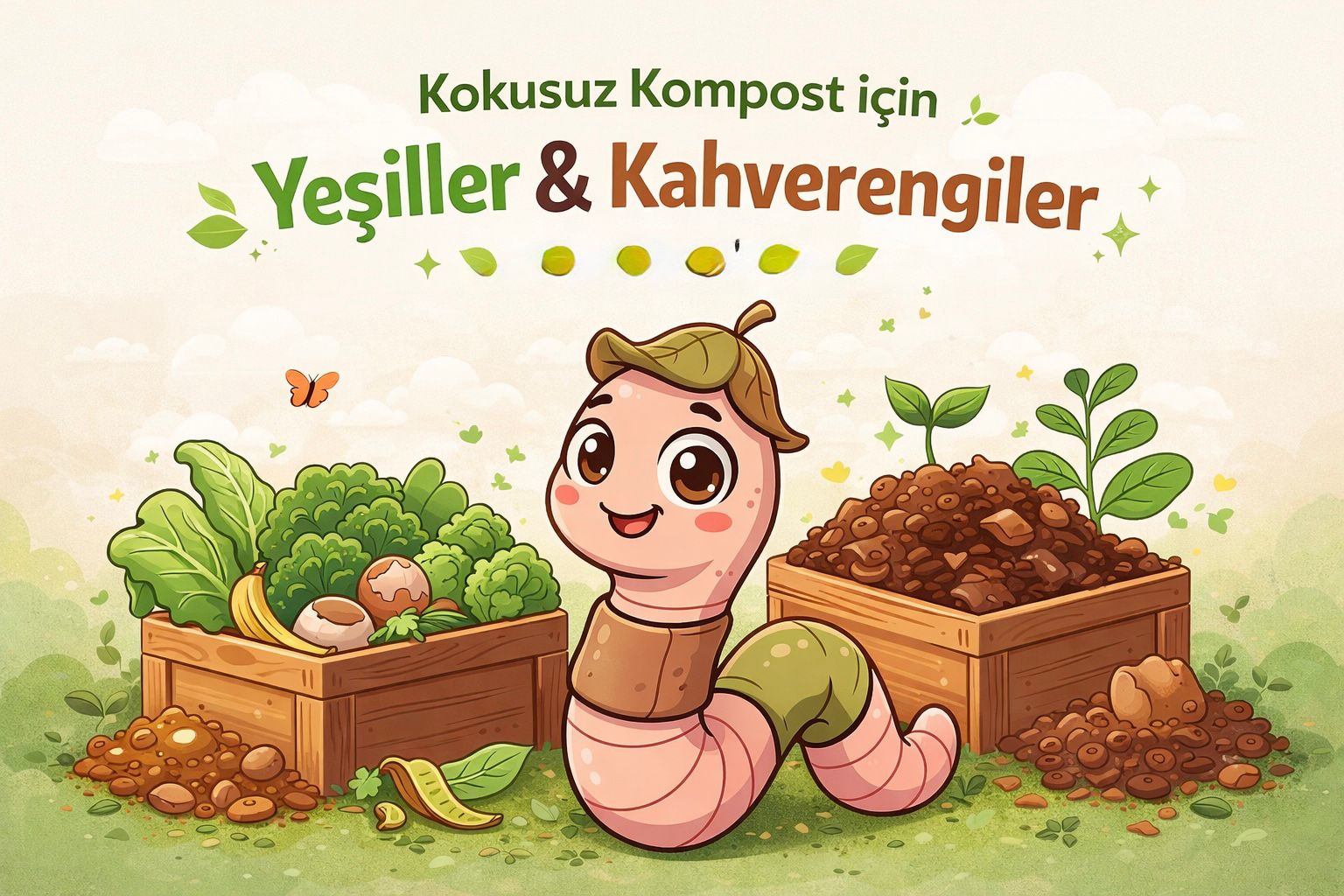 Kompostun Menüsü: Yeşiller ve Kahverengiler